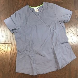Grey scrub top